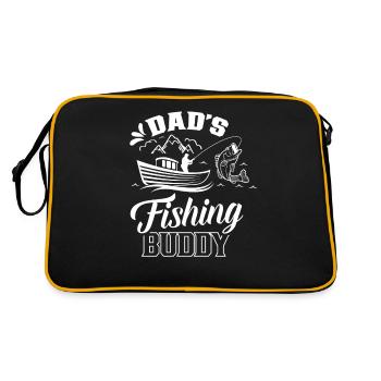 Copain de pêche de papa Pêche Ami pêcheur Pêche - Sac Retro - noir/or - Dos