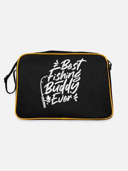 Best Fishing Buddy Fishing Fishing Fishing Enthusiast - Retro Bag - black/gold - Back