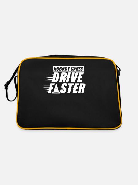 Personne ne se soucie de conduire plus vite Équipe Personne - Sac Retro - noir/or - Dos