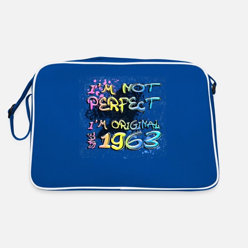 I ́m not perfect, I ́m original since 1963 Graffiti Retro Bag