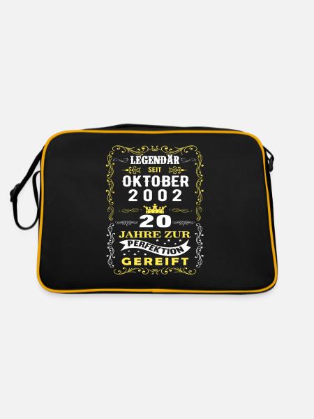 October 2002 - 20th birthday gift. Legend. - Retro Bag - black/gold - Back