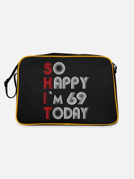 69 ans - Sac Retro - noir/or - Dos
