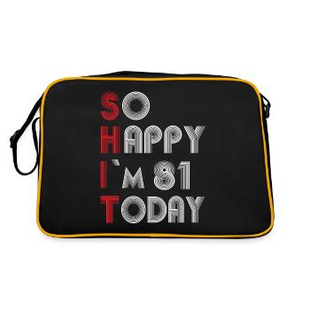 81 ans - Sac Retro - noir/or - Dos
