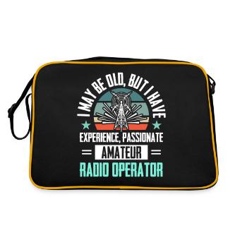 Amateur Spektrum Hobbyist Radio Analyzer - Retro Tasche - Schwarz/Gold - Hinten