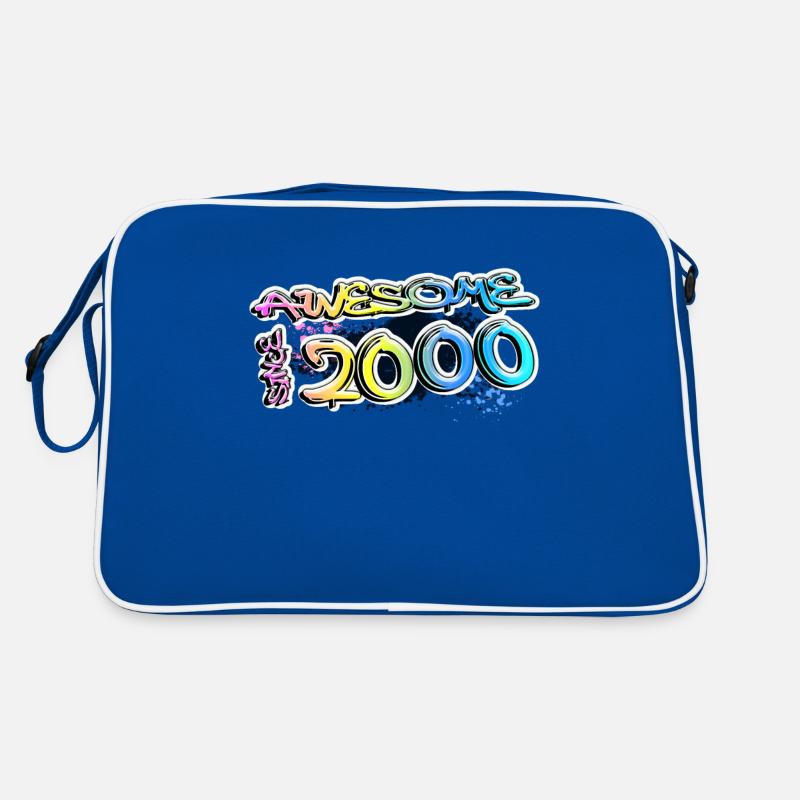 Awesome since 2000 Graffiti Motiv Retro Tasche