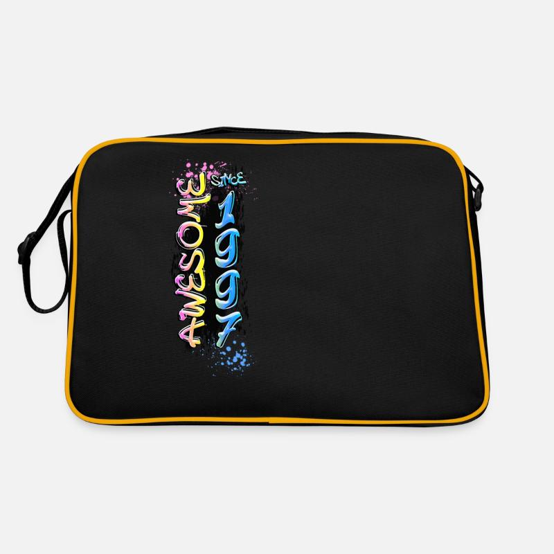 Awesome since 1997 Graffiti Motif Retro Bag