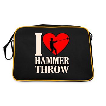 I love hammer throw - Retro Bag - black/gold - Back