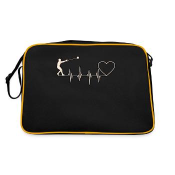 Hammer-throwing heartbeat - Retro Bag - black/gold - Back