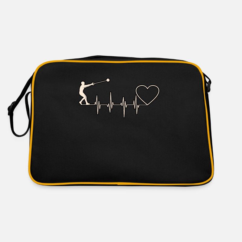 Hammer-throwing heartbeat Retro Bag