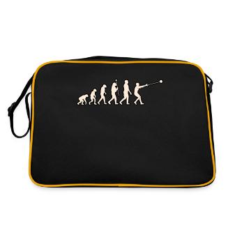 Evolution Of Hammer Throwing - Retro Bag - black/gold - Back