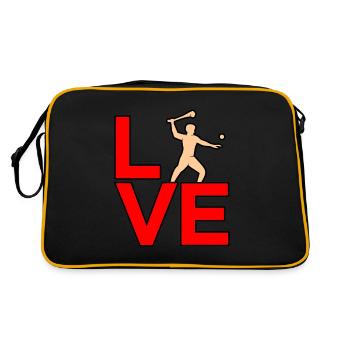 Aime tourner - Sac Retro - noir/or - Dos