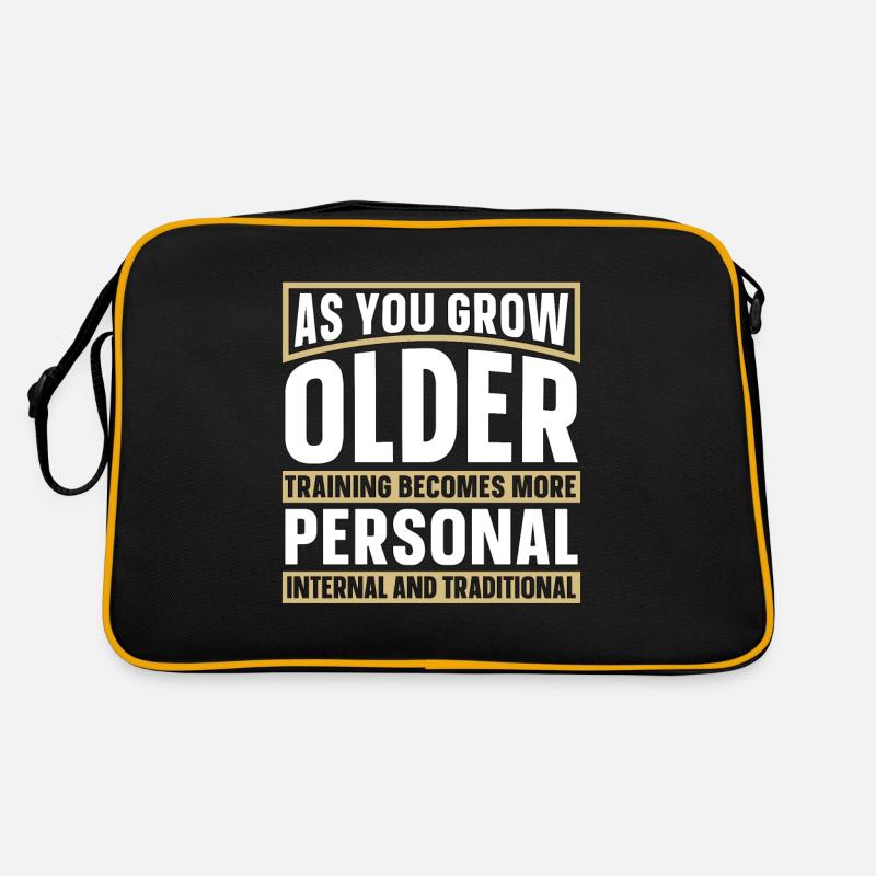 Wing Chun As You Grown Older Training Fighter Retro Tasche