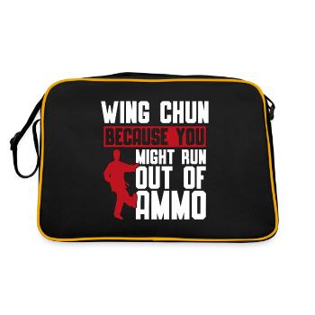 Wing Chun parce que vous pourriez courir combat fighter - Sac Retro - noir/or - Dos