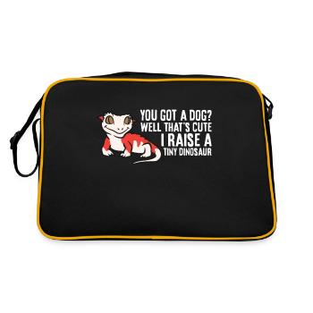 Vous avez un chien? C’est mignon que je tire - Sac Retro - noir/or - Dos