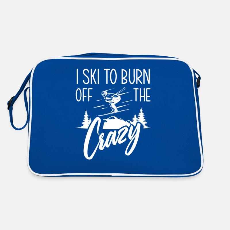 Fun Skiing Skier Gift Retro Bag