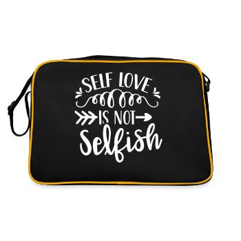 Self-love is not selfish Love Selfish - Retro Bag - black/gold - Back