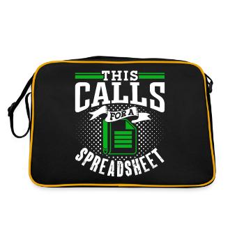 This requires a spreadsheet accountant table - Retro Bag - black/gold - Back