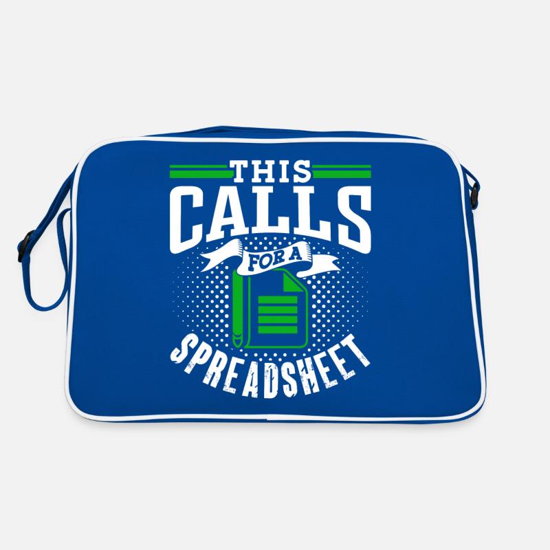 Dies Erfordert Ein Spreadsheet Buchhalter Tabelle Retro Tasche