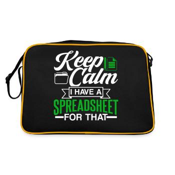 I have a spreadsheet for accountant table - Retro Bag - black/gold - Back