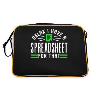 Relax I have a spreadsheet for this - Retro Bag - black/gold - Back
