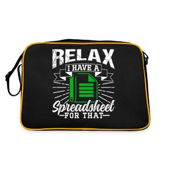 Relax, I have a spreadsheet for this - Retro Bag - black/gold - Back
