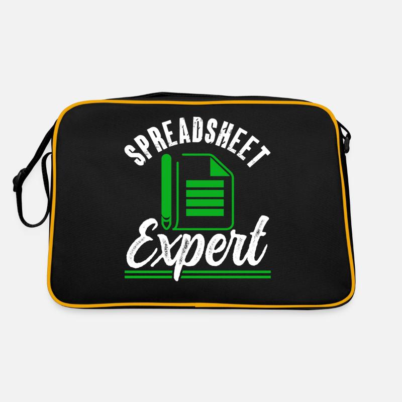 Tableur Expert Comptable Travail de table Sac Retro