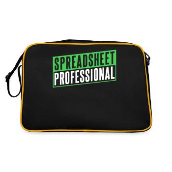 Spreadsheet Professional Accountant Table Work - Retro Bag - black/gold - Back