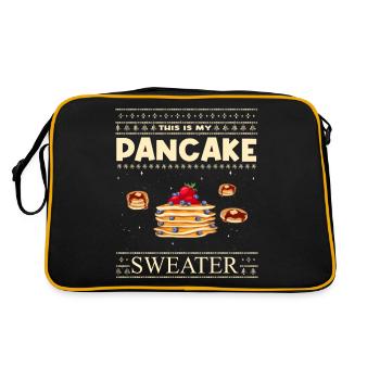 Ceci est ma crêpe de Noël - Sac Retro - noir/or - Dos