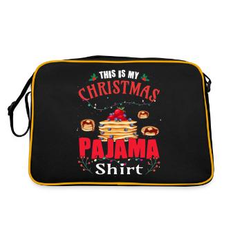Crêpes de Noël Pyjama - Sac Retro - noir/or - Dos