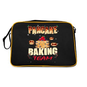 Ceci est ma crêpe de Noël - Sac Retro - noir/or - Dos