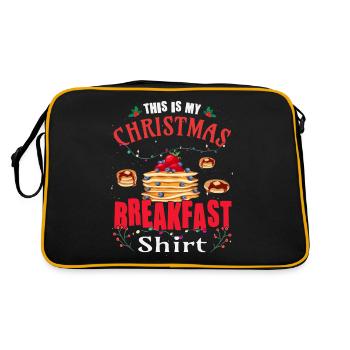 Ceci est ma crêpe de Noël - Sac Retro - noir/or - Dos