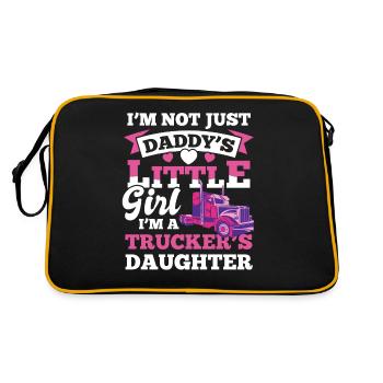 Driver Trailer Drive Trucker's Daughter - Retro Bag - black/gold - Back