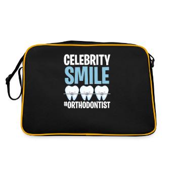 Orthodontiste - Sac Retro - noir/or - Dos