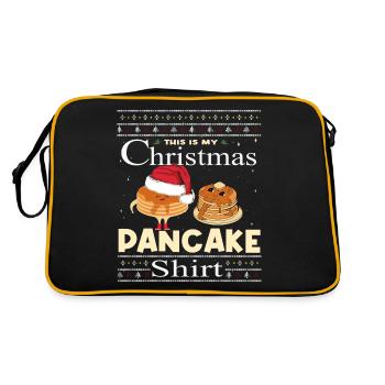 Ceci est ma crêpe de Noël - Sac Retro - noir/or - Dos