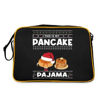 Crêpes de Noël Pyjama - Sac Retro - noir/or - Dos