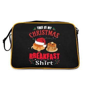Ceci est ma crêpe de Noël - Sac Retro - noir/or - Dos