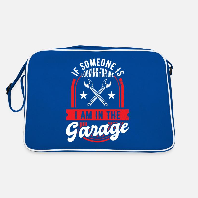 Garage Auto Handwerker Retro Tasche