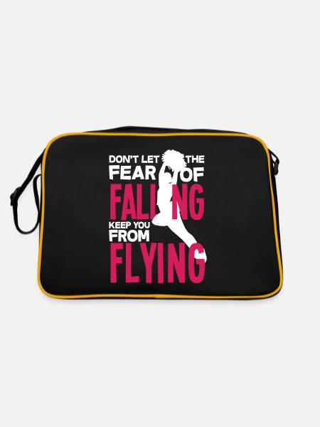 Lustiges Cheerleader Cheerleading Geschenk - Retro Tasche - Schwarz/Gold - Hinten