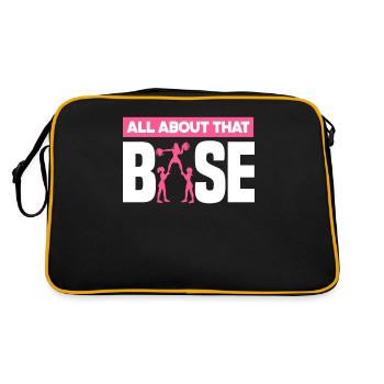 Drôle de pom-pom girl Cheerleading Cadeau - Sac Retro - noir/or - Dos