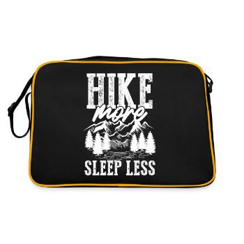 Outdoor Wandern Backpacking Naturliebhaber - Retro Tasche - Schwarz/Gold - Hinten