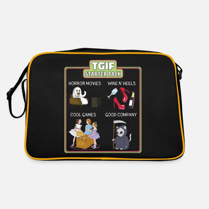 Funny Tgif Terror Starter Pack Retro Bag