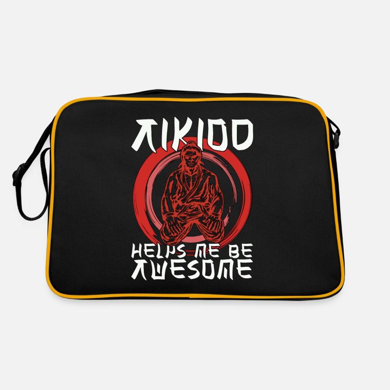 Aikido Helps Me Be Awesome Fighter Samurai Retro Bag