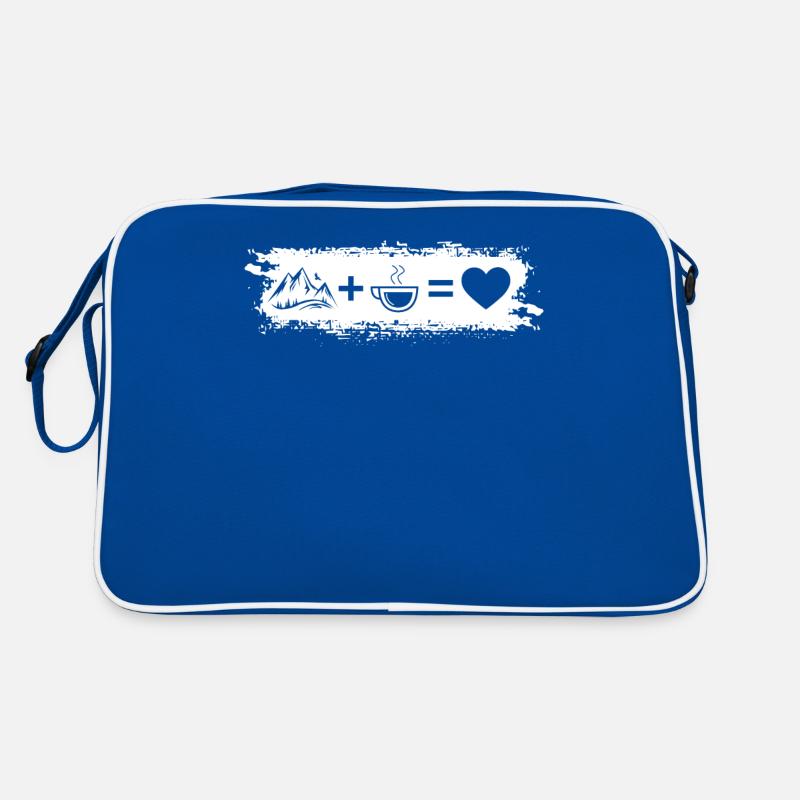 Grunge Rectangle - Heart - Coffee - Mountain - Retro Bag