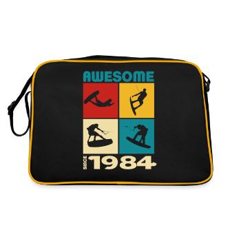 Génial depuis 1984. Wakeboard Lifestyle - Sac Retro - noir/or - Dos
