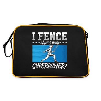 Clôture I Clôture Qu’est-ce que votre escrimeur d’épées longues - Sac Retro - noir/or - Dos
