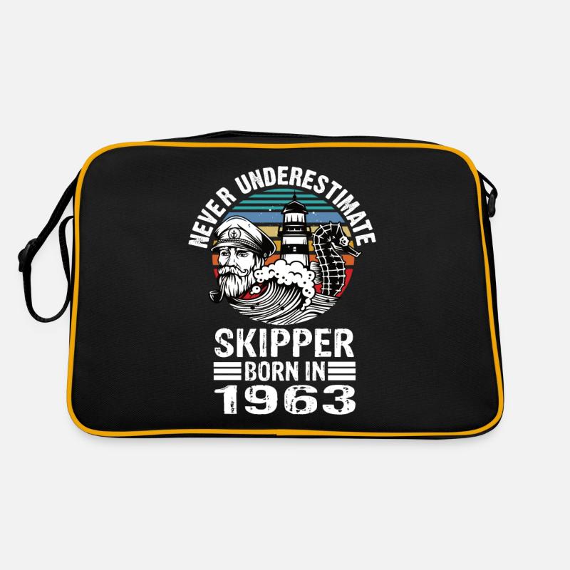 Never Underestimate Skipper né en 1963 Sac Retro
