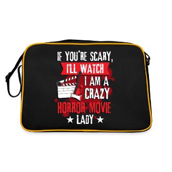 Films d’horreur Halloween Cinéphiles - Sac Retro - noir/or - Dos