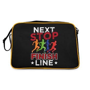 Sport Running Runners Marathon runners - Retro Bag - black/gold - Back