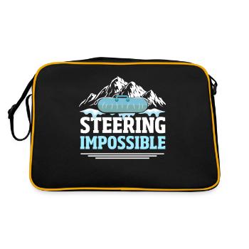 Snow Tubing Eistube - Retro Tasche - Schwarz/Gold - Hinten