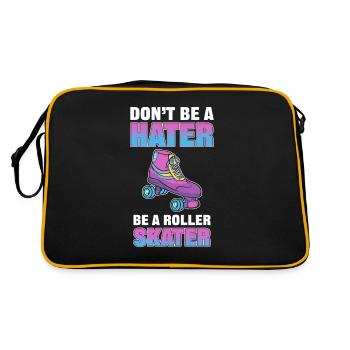 Ne soyez pas un haineux Soyez un patineur à roulettes - Sac Retro - noir/or - Dos